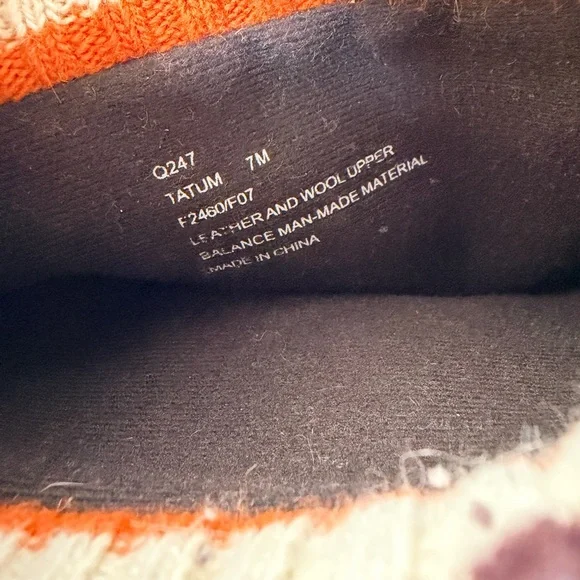 Coach Tatum Suede Legacy Striped Knit Boots size 7 - Picture 7 of 14